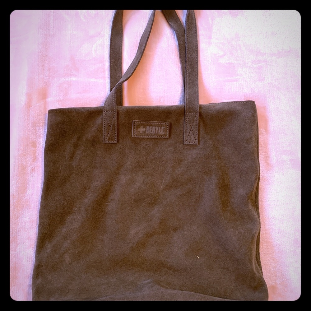 Beryll suede tote bag